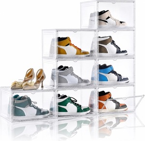 <span class=keywords><strong>Scatole</strong></span> <span class=keywords><strong>Trasparenti</strong></span> per <span class=keywords><strong>Scarpe</strong></span> all'Ingrosso, Contenitori Impilabili in Plastica Trasparente, Grandi Organizzatori per <span class=keywords><strong>Scarpe</strong></span> - Product Image 1