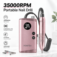 Lime à ongles électrique rose professionnelle pour manucure et pédicure, idéale pour salon et usage domestique, soin des ongles mignon