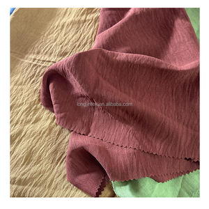 Alta calidad 180d cey cáñamo 174gsm alto elástico cey tela bordado arrugado aplastado cey crepe tela para vestido - Product Image 5