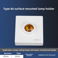 Douille E27 en PP étanche pour ampoule LED, support de lampe à visser pour plafond, usage domestique et projets