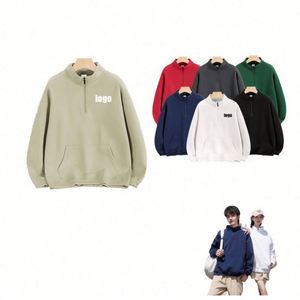 Sweat-shirts à col rond en coton pour hommes et femmes, impression personnalisée, logo personnalisé, broderie personnalisée, étiquettes personnalisées acceptées, haute qualité - Product Image 1