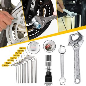 44pcs Professional Bike Repair <b>Tool</b> Kit Maintenance <b>Tool</b> <b>Set</b> for Mountain Bike Road Bike Maintenance - Product Image 4