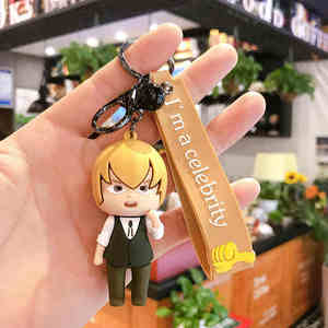 Porte-clés 3D dessin animé PVC détective <span class=keywords><strong>Conan</strong></span> poupée porte-clés sac à dos pendentif porte-clés - Product Image 2