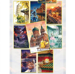 Set di Carte Misteriose Pokémon Anime Peel-Off, Stampa Artistica Giclée, Poster per Arredamento Sala Giochi, Oggetto <span class=keywords><strong>da</strong></span> Collezione, Vendita all'Ingrosso - Product Image 2