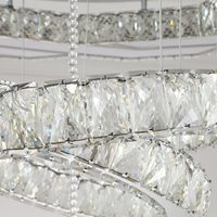 Lustre moderne de luxe en cristal fantaisie, en acier doré, luminaire artistique pour hôtel, villa, salon