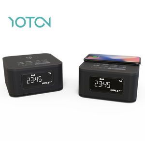 Thông Minh Kỹ Thuật Số Bảng Đồng Hồ Dab Đài Phát Thanh Bluetooth Sạc Không Dây Màn Hình LED Điện Tử Phong Trào Nhà Máy Tính Để Bàn Sống Phòng Ngủ Sử Dụng - Product Image 1