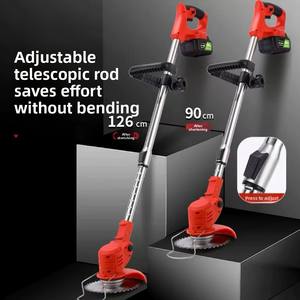 Tondeuse à gazon <span class=keywords><strong>électrique</strong></span> sans fil 21 V à batterie lithium, avec bouclier de protection rétractable, autonomie de 60 à 120 minutes, <span class=keywords><strong>désherbant</strong></span> - Product Image 2