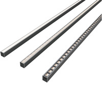 Mini profil LED moderne ultra-mince pour l'installation d'éclairage linéaire encastré et en saillie pour armoires et cuisines