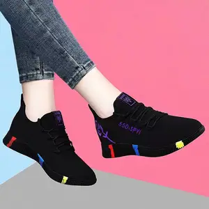 Hongyan Made in China zapatos deportivos para mujer 2022 estilo coreano zapatos casuales de moda para estudiantes femeninas