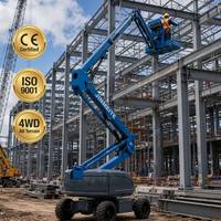 Plateforme élévatrice articulée électrique JINMEITE, hauteur maximale 15 m, système hydraulique pour la construction industrielle
