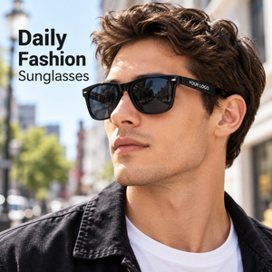 Gafas de Sol Cuadradas Negras con Logotipo Personalizado para Hombre y Mujer, Moda, Viajes al Aire Libre, OEM, Venta al Por Mayor, Estilo Acetato - Product Image 5
