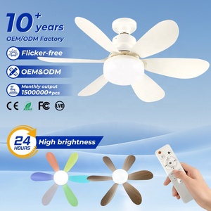 <span class=keywords><strong>Ventilador</strong></span> <span class=keywords><strong>de</strong></span> <span class=keywords><strong>Techo</strong></span> LED <span class=keywords><strong>con</strong></span> <span class=keywords><strong>Luz</strong></span>, 30W 40W E27, Material ABS, Aspas Extraíbles, para Dormitorio Interior, Nuevo - Product Image 1