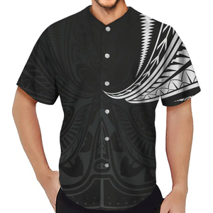 Chemise de baseball pas cher 100% polyester respirant adultes hommes vêtements de baseball maillot extérieur personnalisé sublimé baseball softball porter - Product Image 2