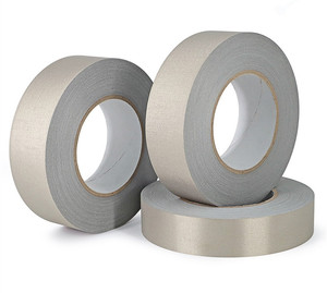 Double Sided Conductive Fabric Sticky Tape Custom Waterproof Faraday Cloth Tape High Shielding Guitar Adhesive Paper Film