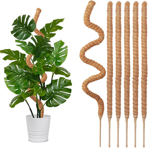 36 pulgadas DIY plegable flexible Coco Coir musgo poste corazón/serpiente moldeable soporte para enredar suculentas para la decoración del jardín del hogar - Product Image 2