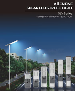 Prix Usine Lampadaire Solaire Extérieur IP66 Lampe d'Extérieur 120W Haut Lumen Capteur de Mouvement Tout-en-un LED Solaire - Product Image 2