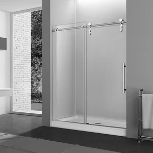 Tủ tắm gấp cửa Tempered Glass Matte Đen trượt bao vây nhà vệ sinh bán buôn sản phẩm mới hơi nước phòng tắm