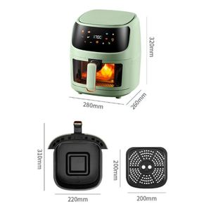 Friteuse à air chaud sans huile Visual 4.5L 6L 8L 15L, la meilleure selon Consumer Reports, similaire à la Silvercrest - Product Image 6