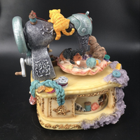 Boîte à musique miniature en résine de haute qualité pour cadeaux