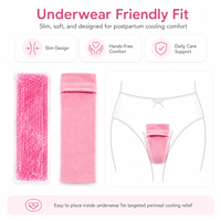 Compresse froide à billes de gel personnalisée avec logo et emballage sur mesure, pour soins post-partum et soutien périnéal chaud/froid