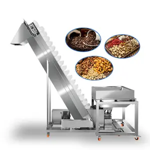Granüller tozlar için fabrika tam otomatik özelleştirilebilir eğimli konveyör kova konveyör gıda konveyör makinesi
