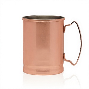 Jarra de cerveza de cobre, taza reutilizable para beber agua y zumo, para uso en el hogar y el bar, a prueba de fugas, ligera, de alta calidad, tazas de viaje de metal - Product Image 1