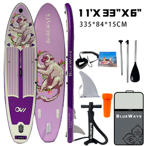 لوح تزلج على الماء قابل للنفخ للأطفال موديل 2026 مع مضخة وحقيبة وملحقات، متين ومحمول للركوب على الأمواج - Product Image 2