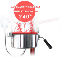 Bouilloire électrique commerciale à double pot de 16oz Machine à pop-corn au caramel Capacité de 16 onces Produit industriel neuf d'occasion à prix compétitif
