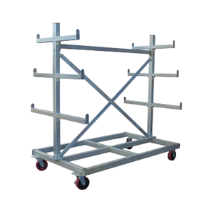 डबल पक्षीय एक फ्रेम परिवहन गाड़ी भारी शुल्क औद्योगिक सामग्री हैंडलिंग ट्रॉली - Product Image 4