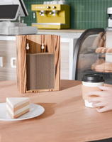 Support mural en bois pour gaine de tasse à café, distributeur de gaines pour tasses chaudes, essentiels pour les cafés