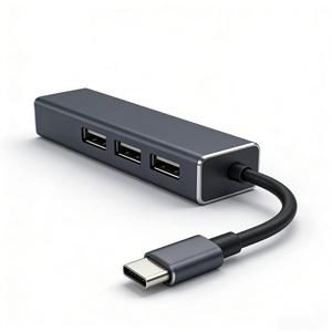 USB 3.1 <span class=keywords><strong>Type</strong></span>-<span class=keywords><strong>C</strong></span> ถึง 3xUSB2.0 + ฮับ RJ45 <span class=keywords><strong>OTG</strong></span> อะแดปเตอร์อีเธอร์เน็ต 10/100M อลูมิเนียมอัลลอยด์ รองรับ USB 1.1/2.0 ได้รับการรับรอง CE/FCC/RoHS - Product Image 1