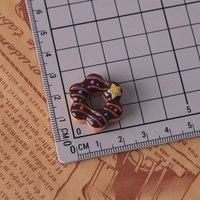Nouveaux mini-donuts en résine Kawaii à dos plat, cabochons, pièces décoratives, matériaux, breloques décoratives pour scrapbooking, accessoires pour loisirs créatifs et scrapbooking