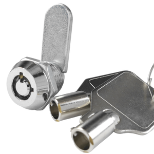Nouvelle Serrure à Came Tubulaire en Alliage de Zinc et Laiton Chromé, 2 Clés, Entraxe Multiple pour Boîte à Outils, Armoire Mécanique, Service OEM - Product Image 1