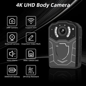 Mini 4k 2MP UHD cao relosution cơ thể đeo máy ảnh với báo động bằng giọng nói và 2M Drop Resistant Wifi Wearable máy ảnh cho quay video - Product Image 2