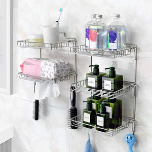 Étagère de rangement pliable Kaiwang à 3 niveaux en acier inoxydable, organisateur mural de cuisine, pas de perçage requis - Product Image 3