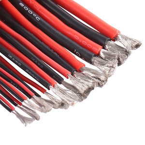 24Awg Silicone <b>Wire</b> Black Red High Temperature Flexible <b>Soft</b> Cable For Fpv Drone Motor Esc Battery Wiring - Product Image 1