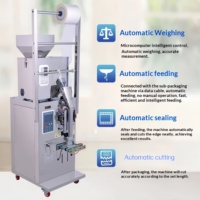 Zijdelingse verzegelings-, snij-, wikkel- en lijmmachine voor korrelvulling, elektrisch, voor thee en voedsel, 25 zakjes/min, papier/metaal/plastic, automatisch