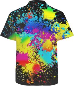 Mens Beaded Funny Hawaiian <strong>Shirts</strong> 3D Graphic Button Down Short Sleeve Tropical Holiday Beach Vacation Aloha <strong>Shirts</strong> - Product Image 4