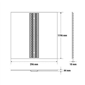 Pannello LED 121 cm x 31 cm x 6 cm per montaggio a soffitto - Product Image 2