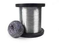 Fertigungs verwendung SS 410 / 430 Edelstahl draht mit 0,13mm Durchmesser für Scourer / Scrub ber