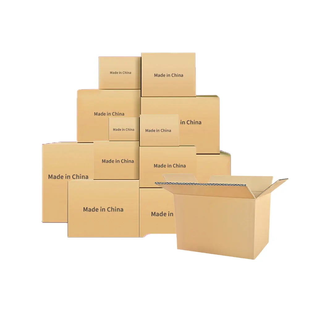 Kotak kertas kemasan karton Super keras pengiriman surat tebal cetak bergelombang ukuran kustom pabrik oem