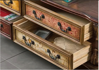 Meuble TV et table basse modernes en bois multi-tailles avec tiroirs, couleur personnalisable, écologique