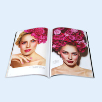Service d'impression de magazines de mode pour filles personnalisés à bas prix avec reliure parfaite, impression offset sur papier couché et papier d'art