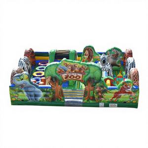 Parque Temático Inflable de PVC para Niños WINWAYTOUS Personalizado, Comercial, para Exteriores, con Temática de Zoológico, para Alquiler, con Capacidad para 2 Pasajeros de 100-500 kg - Product Image 1