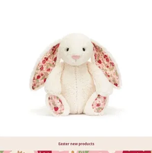 UK JC Langorenige konijn kort pluche speelgoed met korte vacht, knuffel voor jongeren, knuffeldier, PP-katoen, 31-50 cm, kerst- en verjaardagscadeau - Product Image 2