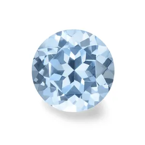 Free Shipping 1000ピース/ロット1.0〜3.0ミリメートル #104 Blue Stone Round Brilliant Cut Synthetic Spinel Price Per Carat