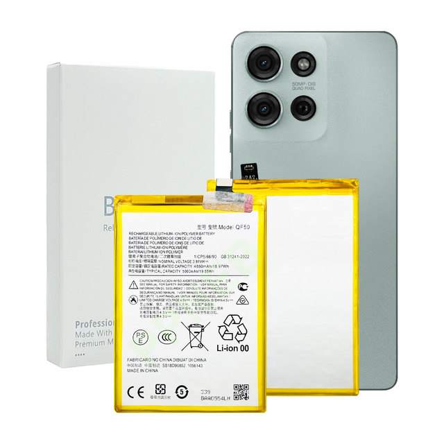 Wholesale High-capacity Li-ion Battery for Motorola MOTO G04 Phones Replacement Battery QF50 4850mAh 3.91V Good Price 18-month