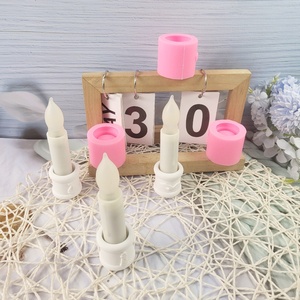 Moules de coulée en résine faits à la main pour bricolage Ins Style ornements décoratifs Silicone bougeoir moules W0233 outils de gâteau - Product Image 5