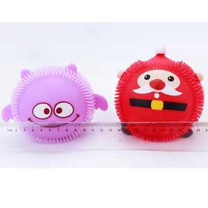 Wholesale 4 Inch Christmas <b>LED</b> Light up PU Material Stress <b>Ball</b> Fidget Toy for Boys & Girls - Product Image 6