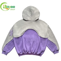 Sweat-shirts à capuche unisexes en molleton de coton avec logo personnalisé brodé, impression en relief, épais, confortables, élégants, surdimensionnés, coupe courte, pour hommes